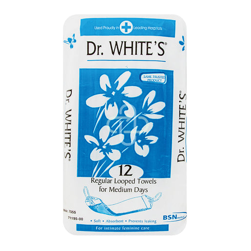 Dr Whites Sanitary Towels Regular - Pack 12