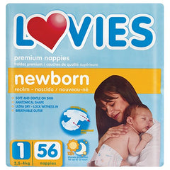 Lovies Premium Nappies Newborn