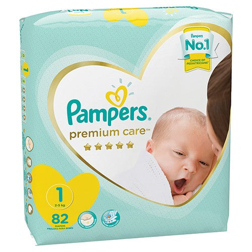 Pampers Premium Care Nappies Newborn Size 1