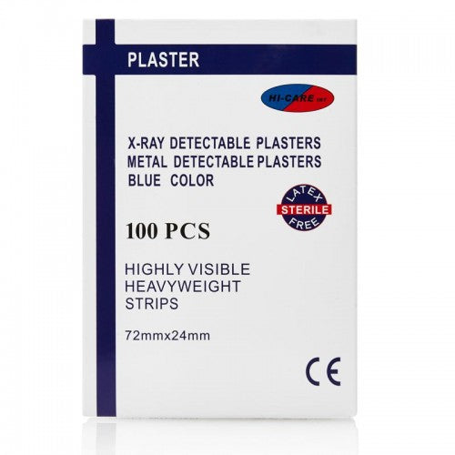 Hi-Care Plaster Strips - Blue Xray (100's)