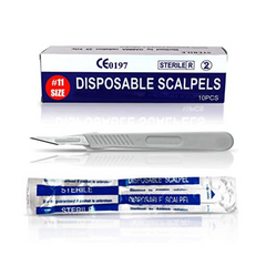 Sterile Disposable Scalpel Blades & Handles - 10's