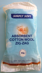 Simply Soft Cottonwool ZigZag - 50g