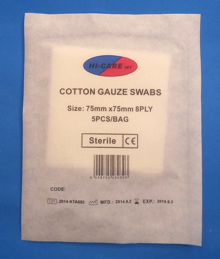 Gauze Swabs Sterile - 50x50mm